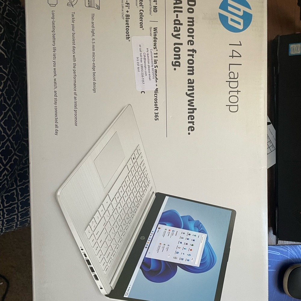HP 14 Laptop - White